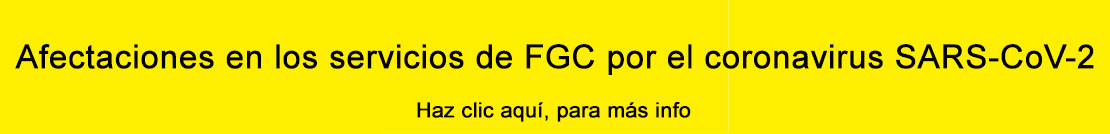 Banner afectaciones servicios FGC por coronavirus