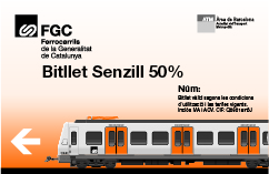 Bitllet senzill 50 percent