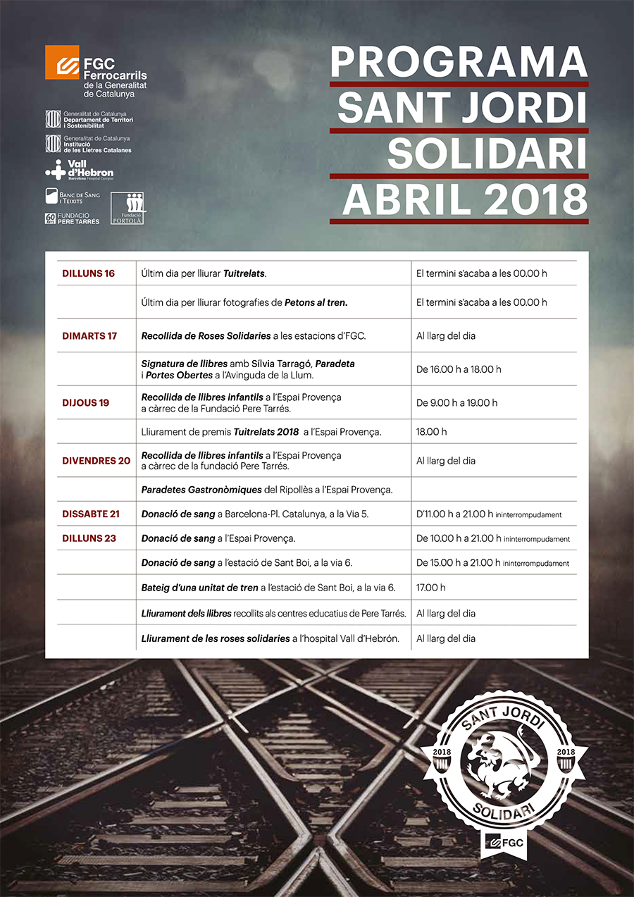 Sant Jordi solidarity program April 2018 v3