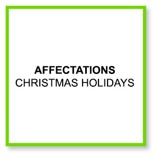 affectations christmas holidays