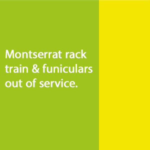 Montserrat rack train and funiculars out of service