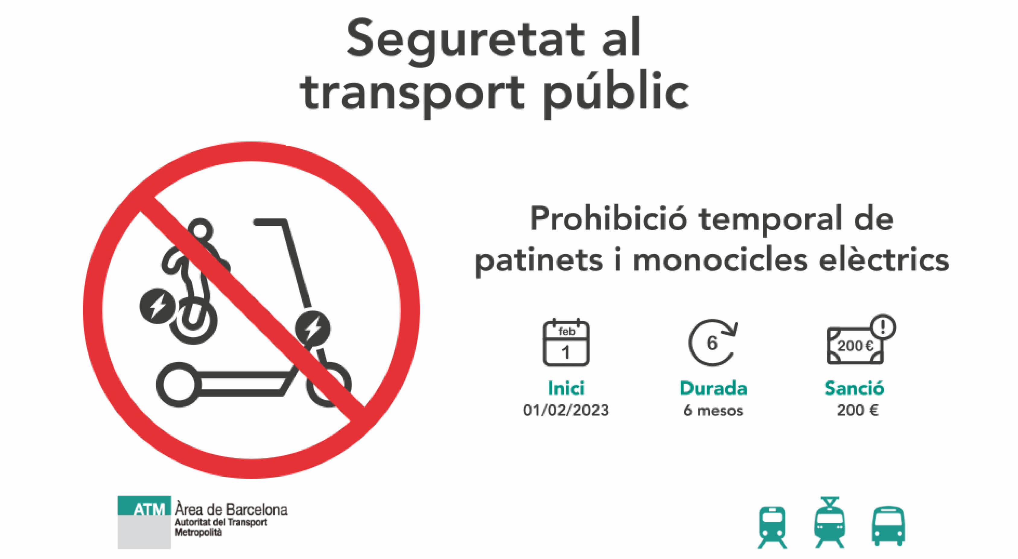 prohibicio temporal de patinets i monocicles electrics